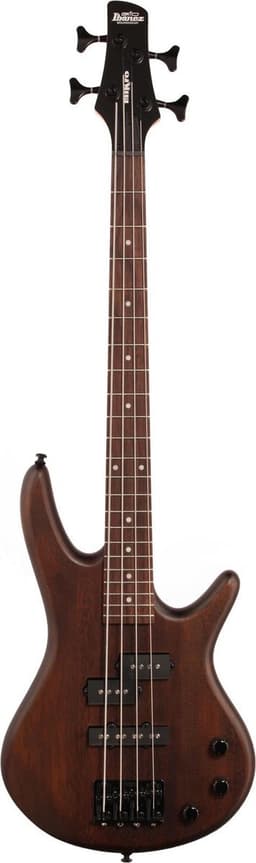 Ibanez GSRM20B Walnut Flat – miKro Short‑Scale 4‑snarige basgitaar – Dynamix P/J Pickups — thumbnail 1