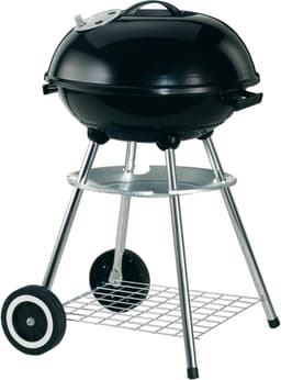 Garden Grill Houtskool Barbecue - Grilloppervlak Ø 44 cm - Met As Vanger - Zwart — thumbnail 1
