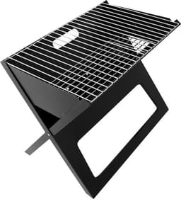 Opvouwbare Barbecue \/ Draagbare BBQ Houtskoolbarbecue \/ Zwart — thumbnail 1
