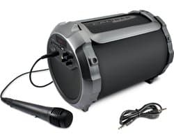 Caliber Bluetooth Speaker - Draagbare Karaoke Set - Partybox met Accu - Draagbare Radio - inclusief Microfoon en Echo (HPG512BT)