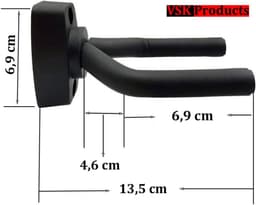 Gitaar Wandbeugel – Muurbeugel – Wandsteun - Gitaar standaard – Hanger – Haak – Guitar Stand – Viool – Basgitaar - Ukelele - muurhaak — thumbnail 3