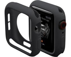 KELERINO. Case geschikt voor Apple Watch 38mm - Bescherm hoesje - Zwart