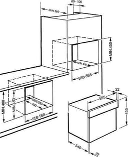 Smeg SF4400MX magnetron Roestvrijstaal Grill-magnetron Ingebouwd 32 l 1000 W — thumbnail 2