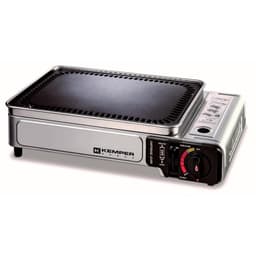 Kemper Smart grill Plancha - draagbare gas barbecue Tafelbarbecue Campingkooktoestel - incl. 2 gasflessen - Noodpakket item — thumbnail 2