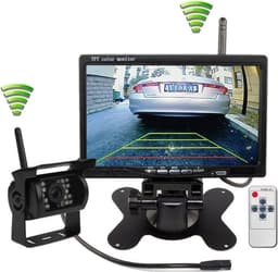 BrandWay Draadloze Achteruitrijcamera set met 7 inch scherm - Achteruitrij Camera Draadloos voor Auto / Camper / Caravan / Vrachtwagen / Landbouwmachines — thumbnail 1