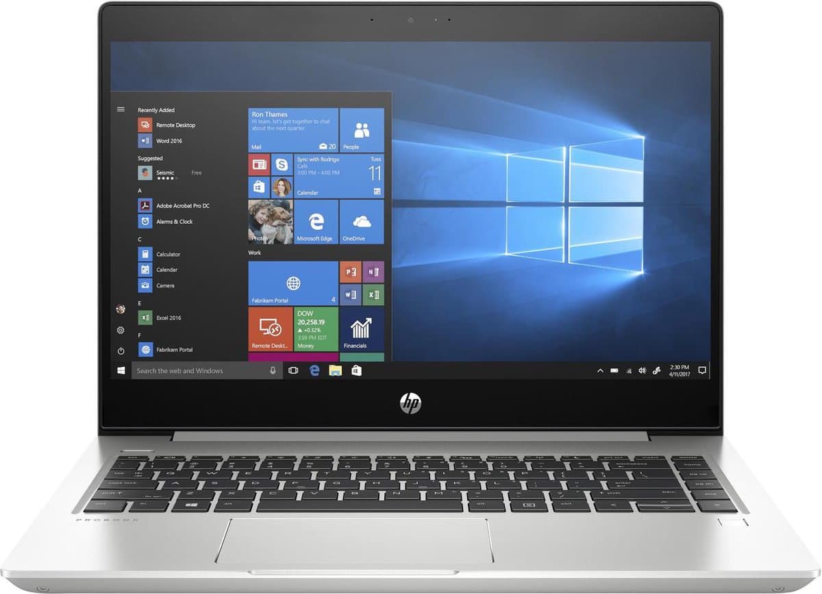 HP ProBook 440 G6 35.6 cm (14") Notebook - 1920 x 1080 - Core i5 i5-8265U - 8 GB RAM - 256 GB SSD - Natural Silver - Windows 10 Pro 64-bit - Intel UHD Graphics 620 - Intel Opt... — afbeelding 1