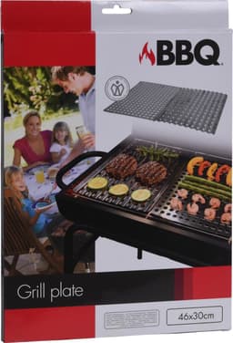 BBQ Barbecue RVS grillplaten - 2 stuks — thumbnail 1