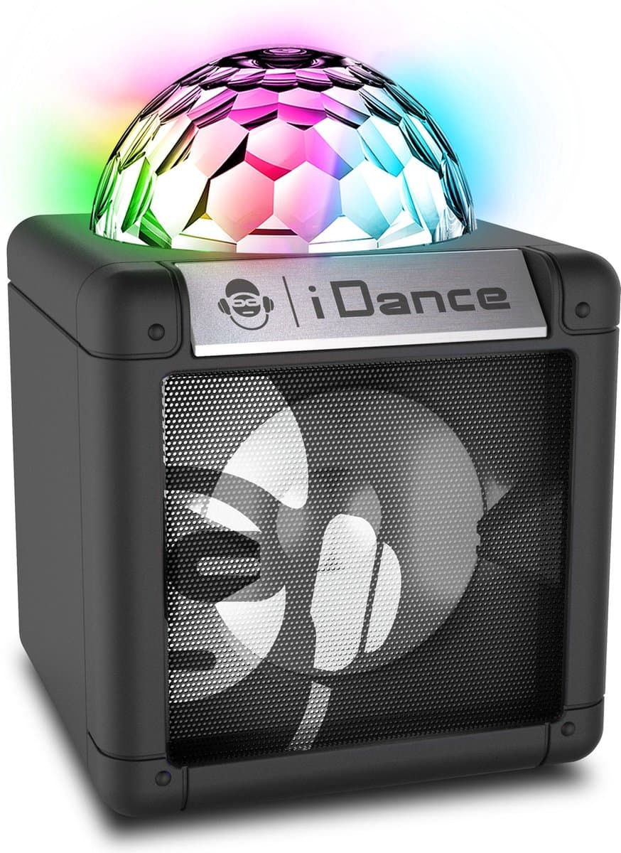 iDance CUBESING100BK Bluetooth Party Speaker met Disco LED-Verlichting - Zwart — afbeelding 1