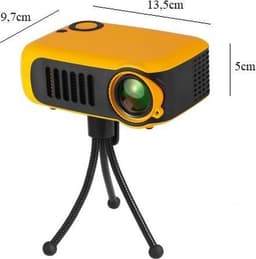 Upgrade Mini Beamer - Mini Beamer Projector - Pocket Beamer - Inclusief HDMI kabel - Draagbaar - Oranje — thumbnail 2