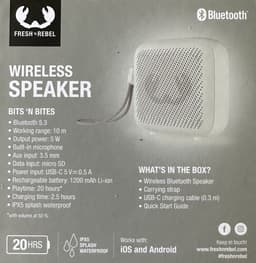Fresh ‘n Rebel wireless speaker Bits ‘n Bites 20 uur Draadloze Bluetooth Speaker Ice Grey — thumbnail 2