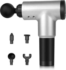 Massage gun - Zilver - Draadloos - Spierherstel en Relax massage — thumbnail 1