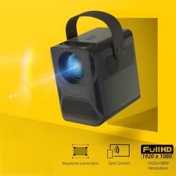 Belesy® Beamer Projector M13 - Mini Beamer - Support 4K Full HD - 10.000:1 Contrast - 3.300 Lumen - Beamers - Projectie 30 tot 100 inch - Bluetooth & WiFi - Cadeau - WK 2022 - Moederdag — thumbnail 2