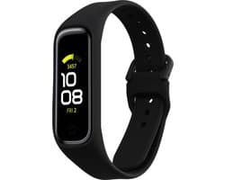 kwmobile horlogebandje geschikt voor Samsung Galaxy Fit 2 polsband - Smartwatch bandje van TPU - Activity tracker horloge band in zwart