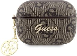 Guess 4G PU Leather Case - Apple Airpods Pro 2 (2e generatie) - Bruin — thumbnail 1
