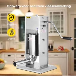 Vevor 3L Worstmachine - Worstenvuller - Verticale Worst Stuffer - Worstenvul Machine - Huishoudapparatuur - Keukenmachine — thumbnail 2