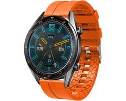 Strap-it Smartwatch bandje 22mm - extreme siliconen horlogeband geschikt voor Huawei Watch GT 2 / 3 (Pro) / 4 - 46mm / GT 5 (Pro) - 46mm / Watch 3 (Pro) / GT 2 Pro - Polar Vantage M / M2 / Grit X - Xiaomi Mi Watch / Watch S1 / 2 Pro - oranje