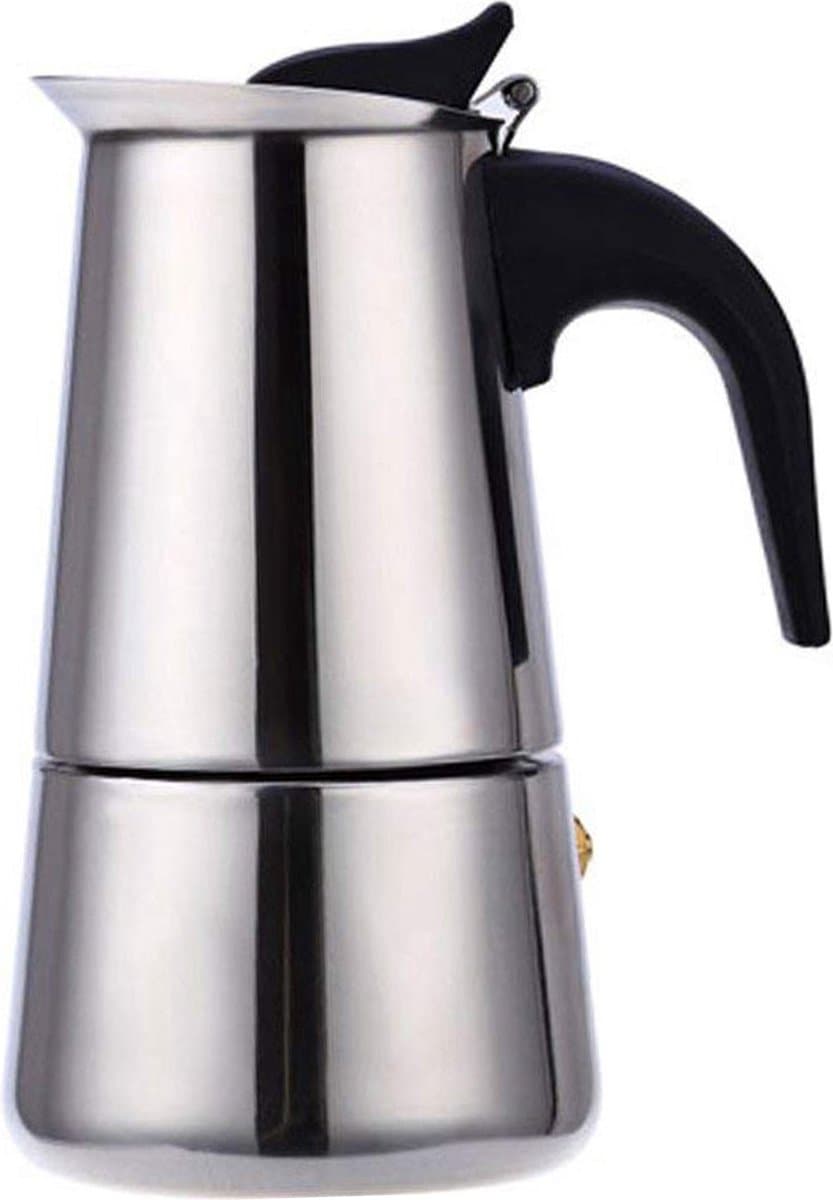 SB Line Espresso Maker 6 Kops RVS - INDUCTIE — afbeelding 1