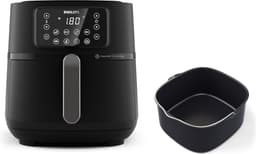 Philips Airfryer Connected 5000 Series - HD9285/93 - 7,2 liter (XXL) - Heteluchtfriteuse - RapidAir - Quickclean - Met bakvorm — thumbnail 2