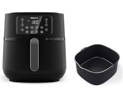 Philips Airfryer Connected 5000 Series - HD9285/93 - 7,2 liter (XXL) - Heteluchtfriteuse - RapidAir - Quickclean - Met bakvorm — afbeelding 1