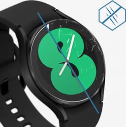 Avizar Film Geschikt voor Samsung Galaxy Watch 4 40mm Verre Trempé 9H Anti-traces, Transparant — thumbnail 4