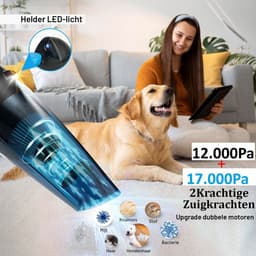 Innovixpro® Kruimeldief – Nat&Droog – Handstofzuiger – 17000Pa ! – ExtremeZuigkracht – Kruimeldief snoerloos – Kruimelzuiger – Jouw ultieme schoonmaakpartner – Kruimelzuiger-Autostofzuiger-Nat&droog-InclusiefReistas — thumbnail 5