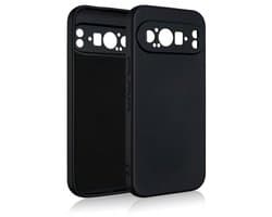 Beline Silicone Serie - Google Pixel 9 Pro Hoes - Zwart - Antislip - Vingervlekbestendig