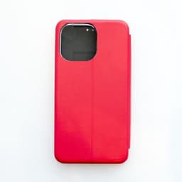 Beline Serie - Book Magnetic Etui - iPhone X - Rood - Ecologische Leer — thumbnail 4