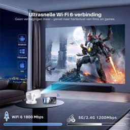 MRKK® Mini Beamer – Projector – Thuisbioscoop Beamer — thumbnail 5