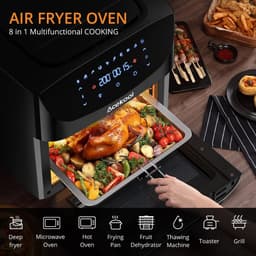 Trexxo Friteuse - Oven - Oven 8 in 1 - Mini Oven - Heteluchtfriteuse 1800W - Vaatwasserbestendige Accessoires - Luchtcirculatie — thumbnail 5