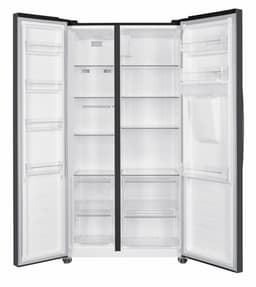Heinner HSBS-HM439NFINVDGWDE++ American Side-by-Side Koelkast met Waterdispenser 439 L – Total No Frost – Super Freezing – Open-deur Alarm – Vingerafdrukbestendige Afwerking – Antracietgrijs – 5 Jaar Garantie — thumbnail 3
