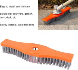 Grasmaaier Schrobborstel - Reinigingsborstel Buiten - Terrassen Schoonmaken - Anti-verstopping Ontwerp - 37 x 12 x 5 cm - Zwart — thumbnail 5