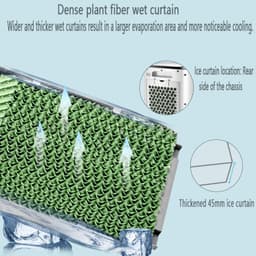 Draagbare Airco - Mobiele Koeler - Ruimte Koelen - 3 Modi 3 Snelheden - 10 Liter Reservoir - Wit — thumbnail 2