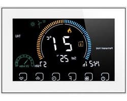 Slimme Thermostaat - Temperatuurregelaar - Comfortabel Huis - App Bediening - 86mm Box - Zilver