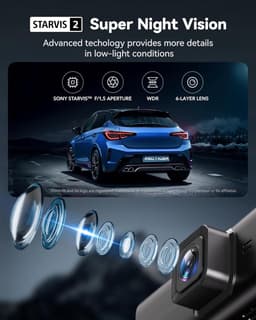 4K Auto Camera - Rijcamera Set - Veilige Ritten - Touchscreen Bediening - 3.18 Inch Scherm - Zwart — thumbnail 5