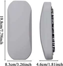 Tafelkruimelverwijderaar - Kruimelborstel - Tafel reinigen - Zachte borstelharen - 19.8 cm - Grijs — thumbnail 5