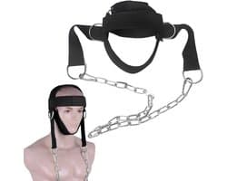 Zware Halter Nekharnas voor Gewichtheffen, Versterking van de Nekspieren, Training voor Boksen en Krachttraining met Verstelbare Gesp
