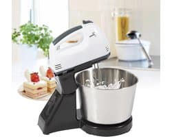 Keukenmachine - Mixer Deegklopper - Bakken en koken - 7 snelheden - 1.7 liter - Zwart