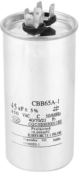 Store_8 - Condensator - 45UF - Professioneel - Aluminium - Startcondensator - Veilig en betrouwbaar - Geschikt voor airconditioning en wasmachines — thumbnail 1