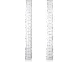 Set van 2 metalen linialen met onregelmatige randen voor knutselen, papier scheuren, embossen en kaarten maken - 21,3 x 2,5 cm