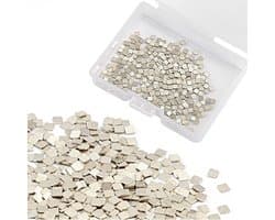 Silver Plated Solder Flux voor Sieraden - 400 Stuks 2x2mm Voor Eenvoudig Solderen en Precisiewerk
