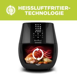 Heteluchtfriteuse - Airfryer - Gezond Koken - 9 Programma's - 35 Liter - Zwart — thumbnail 5