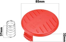 Dailygoods- Spoel Cover - 2 Stuks - Compatibel met Black & Decker - Vervangdeel 385022-03N - Veilig en Efficiënt - Geschikt voor Diverse Modellen - Trimmerdop — thumbnail 5