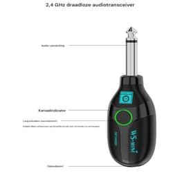 carmdering - Draadloos Gitaarsysteem- Gitaarzender - Kabelloos Gitaar Spelen - Sound Transmitter - Digitale Draadloze Technologie - Hoge Geluidskwaliteit Met Lage Latentie - 1 Stuk - Muzikanten + Zwart — thumbnail 2