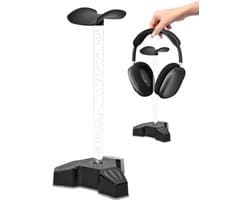 Hoofdtelefoonstandaard met oplader - Headset Hanger Rack - Bureau organiseren - Dynamische RGB-verlichting - 275 cm - Zwart