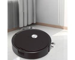 THEROB Smart robot stofzuiger (zwart) met borstels en Veegdoek. 3 in 1.Zuigen, vegen en dweilen.