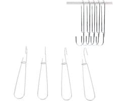 20 Stuks Galvanized Steel Haakjes voor het Opslaan van Papier, Perfect voor Naaipatronen en Creatieve Projecten