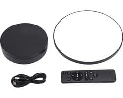 Draaiplateau voor Productpresentatie, 8.7 inch, 22 lbs Belastbaarheid, Elektronisch met Afstandsbediening, Ideaal voor Fotografie en Showcases