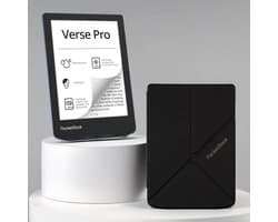 PocketBook Verse Pro Azure e-reader – Inclusief Origami Zwart Hoesje (shell cover) – Voordeelbundel