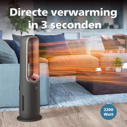 Philips 8000 Series Air Performer 3-in-1 Luchtreiniger - Ventilator & Verwarming - CADR 270m3/u - Ruimtes tot 70m2 - 3 laags HEPA Filtratie - Air+ app - Grijs - AMF870/15 — thumbnail 6