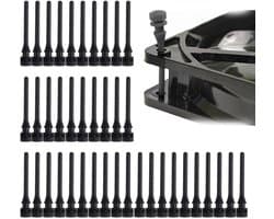 Rubber fanhouders en schroefset voor PC, 40 stuks siliconen pennen, trillingsdemping en bevestiging voor computeronderdelen